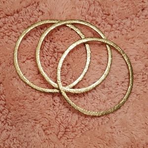 Silpada K&R Brass Bracelet Trilogy